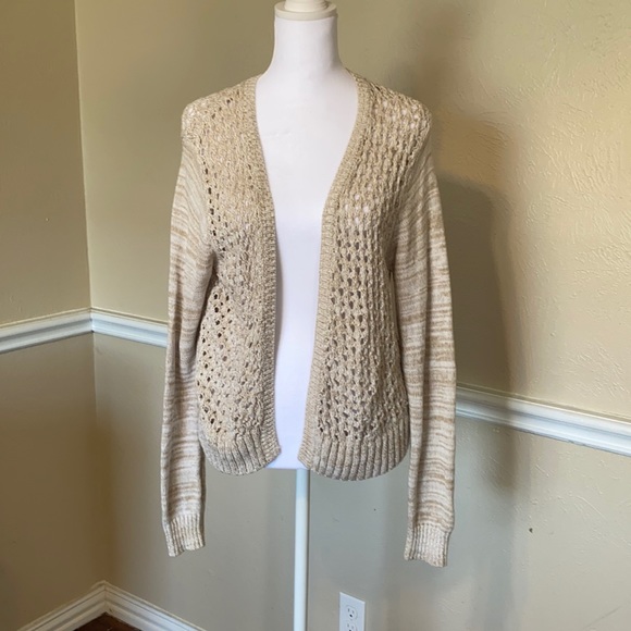 Converse One Star Beige Cardigan Sweater - Picture 1 of 8